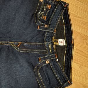 True Religion dark wash skinny jeans